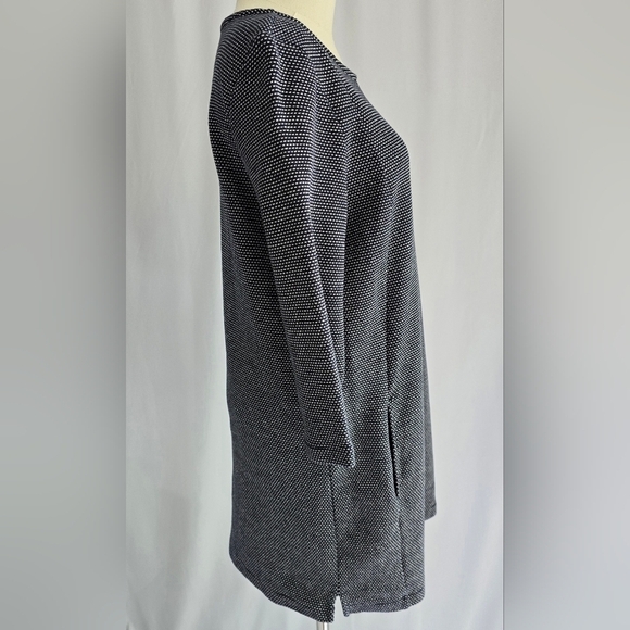 Seasalt Cornwall Navy & Dot Mini Cotton Shift Dress 3/4 Sleeves & Pockets Sz. 6 - Picture 6 of 11
